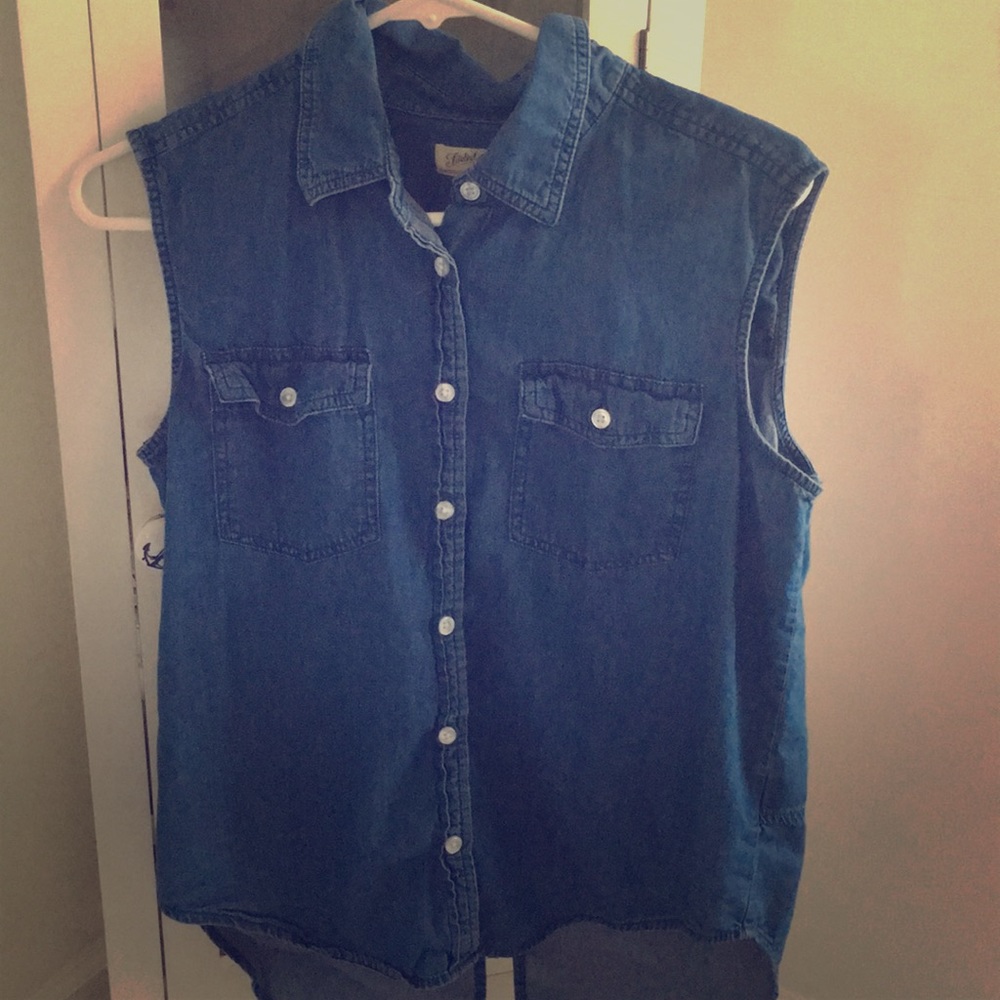 Jean button down shirt